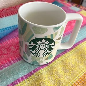 STARBUCKS CRYSTAL GEOMETRIC CONFETTI METALLIC ACCENT MUG Coffee Tea Cup 12oz.